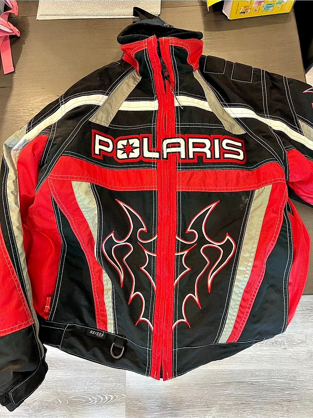 Polaris Vintage Polaris Reissa Snowmobile Racing Jacket Vintage Reissa